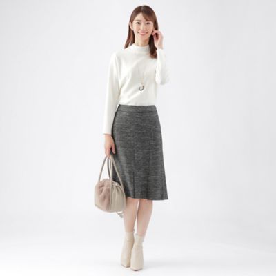 80周年記念アイテム】【美シリーズ】ブライトツィードスカート