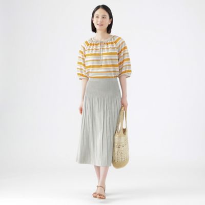 ウォッシャブル】シアーリバーシブルスカート（U1S66369＿＿