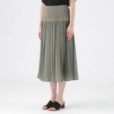 ウォッシャブル】シアーリバーシブルスカート（U1S66369＿＿