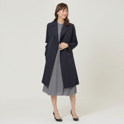 ◆◆【Ｌ】【はっ水】【中わたライナー付】　【ウォッシャブル】２ＷＡＹツイルトレンチコート（Ｕ３Ａ０２１００＿＿）