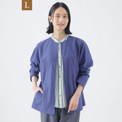 【Ｌ】【はっ水】【ウォッシャブル】Ｔ／Ｃタッサーノーカラーブルゾン（Ｕ３Ａ０３５３８＿＿）