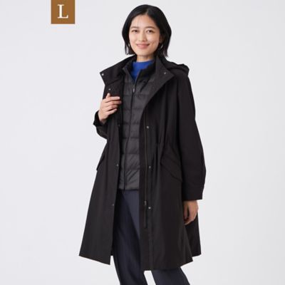 ＜TRANSWORK L (Women/大きいサイズ)＞【Ｌ】ラミネートクロスコート（Ｕ３Ａ０７６６０＿＿）