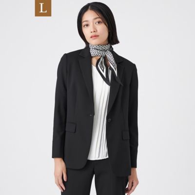 美品✨クルチアーニ　ジャージジャケット　ストレッチ　アンコン　シングル　L L】【美シリーズ・セットアップ対応・ウォッシャブル
