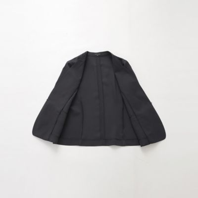 【Ｌ】【美シリーズ】【ＵＶ対策】【着用しわ軽減】【ウォッシャブル】エアリーコードレーンノーカラージャケット（Ｕ３Ｅ０８５５０＿＿）