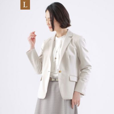 【Ｌ】【美シリーズ】【セットアップ対応】【ウォッシャブル】トリアセスビンポンチテーラードジャケット（Ｕ３Ｅ１６３１０＿＿）