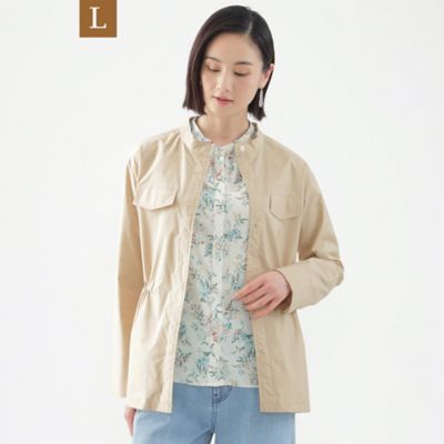 TRANSWORK L (Women/大きいサイズ)/トランスワークＬ 【L】【はっ水】【UV対策】【ウォッシャブル】カミフスタンドカラーブルゾン(U3E33337__)