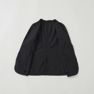 【Ｌ】【８０周年記念アイテム】【美シリーズ】【弱はっ水】【防シワ】【セットアップ対応】クールドッツミニリップノーカラージャケット（Ｕ３Ｅ３４