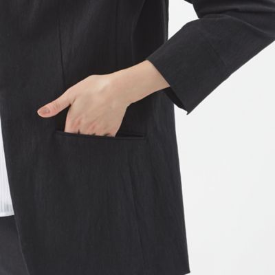 【Ｌ】【美シリーズ】【接触冷感】【ＵＶ対策】【ウォッシャブル】ストレッチＶジャケット（Ｕ３Ｅ４８３４３＿＿）