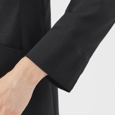 【Ｌ】【美シリーズ】【弱はっ水】【防しわ】【セットアップ対応】ドットエアーノーカラージャケット（Ｕ３Ｅ６２３６２＿＿）