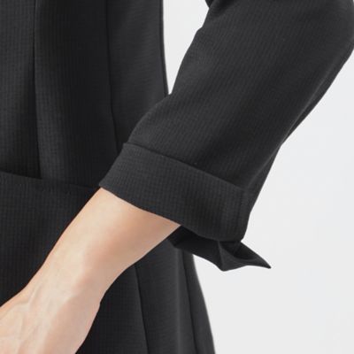 【Ｌ】【美シリーズ】【弱はっ水】【防しわ】【セットアップ対応】ドットエアーノーカラージャケット（Ｕ３Ｅ６２３６２＿＿）