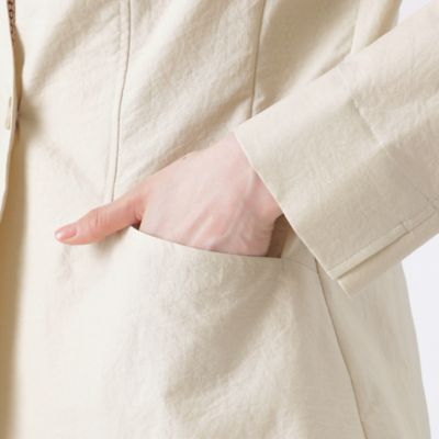 【Ｌ】【美シリーズ】【弱はっ水】【防しわ】【接触冷感】【ウォッシャブル】クールドッツノーカラージャケット（Ｕ３Ｅ６４３７０＿＿）