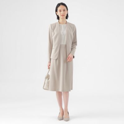 【Ｌ】【美シリーズ】【ウォッシャブル】【セットアップ対応】トリアセトリココンビワンピース（Ｕ３Ｊ０１５０１＿＿）