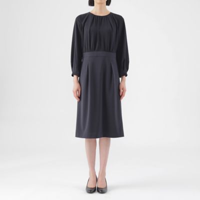 【Ｌ】【美シリーズ】【ウォッシャブル】【セットアップ対応】トリアセトリココンビワンピース（Ｕ３Ｊ０１５０１＿＿）