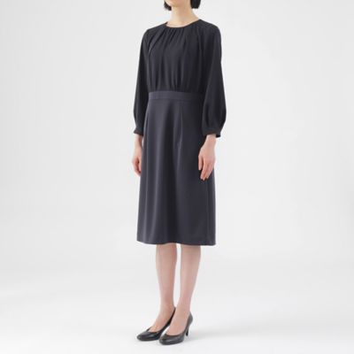 【Ｌ】【美シリーズ】【ウォッシャブル】【セットアップ対応】トリアセトリココンビワンピース（Ｕ３Ｊ０１５０１＿＿）