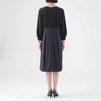 【Ｌ】【美シリーズ】【ウォッシャブル】【セットアップ対応】トリアセトリココンビワンピース（Ｕ３Ｊ０１５０１＿＿）