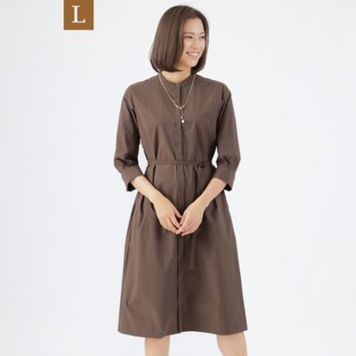 TRANSWORK L (Women/大きいサイズ)/トランスワークＬ 【Ｌ】【弱はっ水】【ウォッシャブル】ストレッチブロードシャツワンピース（Ｕ３Ｊ０３４００＿＿）