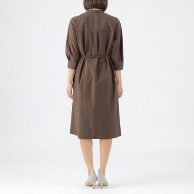 【Ｌ】【弱はっ水】【ウォッシャブル】ストレッチブロードシャツワンピース（Ｕ３Ｊ０３４００＿＿）