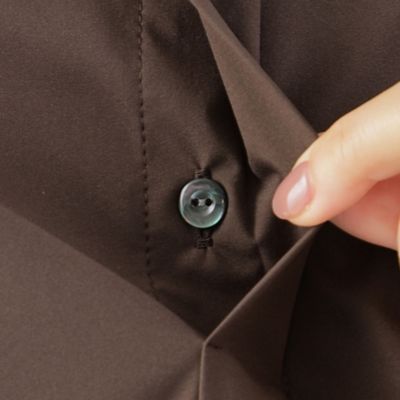 【Ｌ】【弱はっ水】【ウォッシャブル】ストレッチブロードシャツワンピース（Ｕ３Ｊ０３４００＿＿）