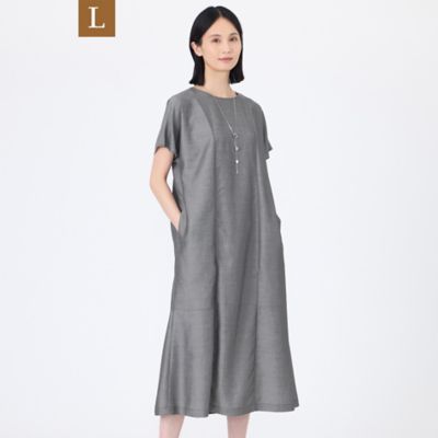 TRANSWORK L (Women/大きいサイズ)/トランスワークＬ 【Ｌ】【ウォッシャブル】シャルマンダンガリーワンピース（Ｕ３Ｊ１０５７３＿＿）