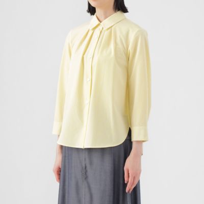 【Ｌ】【接触冷感】【ＵＶ対策】【ウォッシャブル】ファンクションタイプライターストライプシャツブラウス（Ｕ３Ｍ１１５４６＿＿）