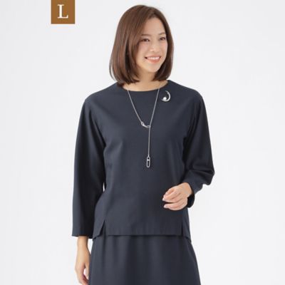 TRANSWORK L (Women/大きいサイズ)/トランスワークＬ 【Ｌ】【ウォッシャブル】【セットアップ対応】ジョーゼットピーチプルオーバーブラウス（Ｕ３Ｍ１４４６３＿＿）