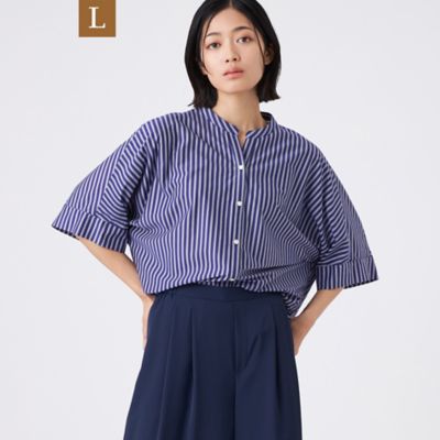 【Ｌ】【ウォッシャブル】Ｔ／Ｃストライプ天竺（Ｕ３Ｍ２７５７６＿＿）