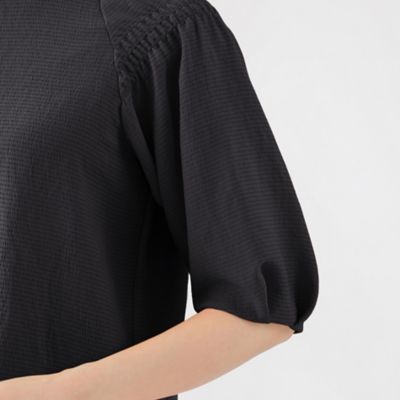 【Ｌ】【ウォッシャブル】アンティークバックサテンプルオーバーブラウス（Ｕ３Ｍ５３３５１＿＿）