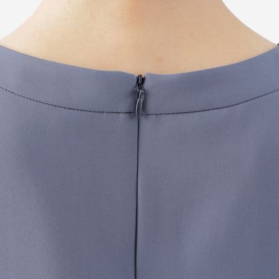 【Ｌ】【接触冷感】【ウォッシャブル】ノルディスバックサテンプルオーバーブラウス（Ｕ３Ｍ７６３７１＿＿）
