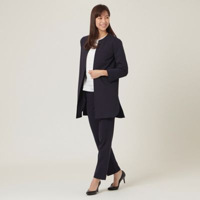 【Ｌ】【ウォッシャブル】エンブロイダリーボーダーコンビニット（Ｕ３Ｎ０３１１２＿＿）