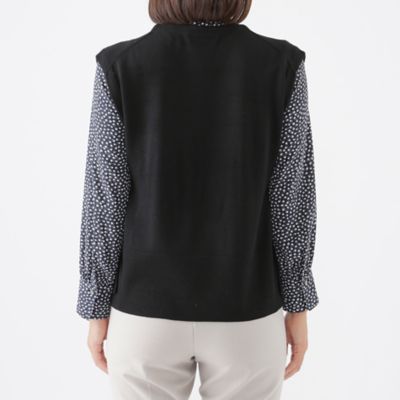 【Ｌ】【ウォッシャブル】エクストラファインウールニットジレ（Ｕ３Ｎ１１４４３＿＿）