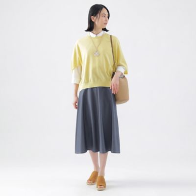 【Ｌ】【ウォッシャブル】コットンギマクルーネックニット（Ｕ３Ｎ１１５４１＿＿）