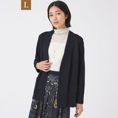 【送料無料】TRANSWORK L (Women/大きいサイズ)/トランスワークL エクストラファインウールカーディガン(U3N11637__) アオ28L トップス【三越伊勢丹/公式】