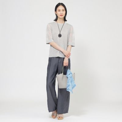 【Ｌ】【ウォッシャブル】ルレックスシアークルーネックニット（Ｕ３Ｎ１３５５２＿＿）