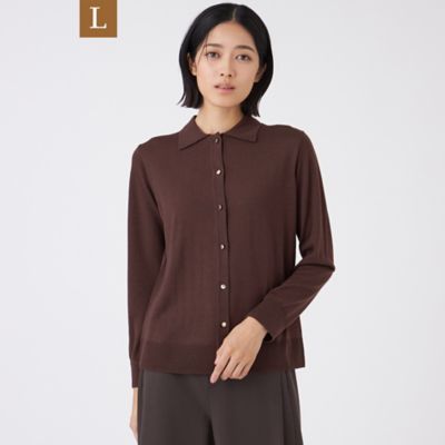 【送料無料】TRANSWORK L (Women/大きいサイズ)/トランスワークL エクストラファインウールプルオーバー(U3N14637__) チャ56L トップス【三越伊勢丹/公式】