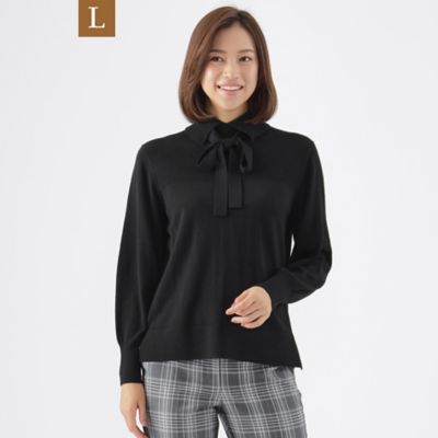 TRANSWORK L (Women/大きいサイズ)/トランスワークＬ 【Ｌ】【ＷＥＢ・一部店舗限定】【ウォッシャブル】スーパーファインウールプルオーバーニット（Ｕ３Ｎ１６４９１＿＿）