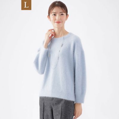 【Ｌ】フォックス混ヘアリーニット（Ｕ３Ｎ３６２６０＿＿）