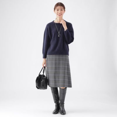 【Ｌ】フォックス混ヘアリーニット（Ｕ３Ｎ３６２６０＿＿）