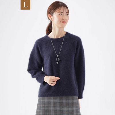 【Ｌ】フォックス混ヘアリーニット（Ｕ３Ｎ３６２６０＿＿）