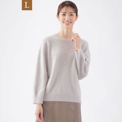 TRANSWORK L (Women/大きいサイズ)/トランスワークＬ 【L】フォックス混ヘアリーニット(U3N36260__)