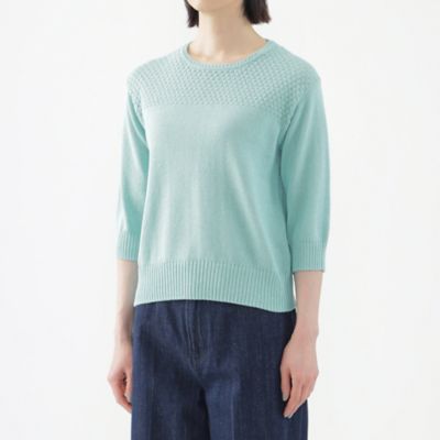 【Ｌ】【ウォッシャブル】ルレックスコットンメッシュプルオーバーニット（Ｕ３Ｎ３６３３９＿＿）