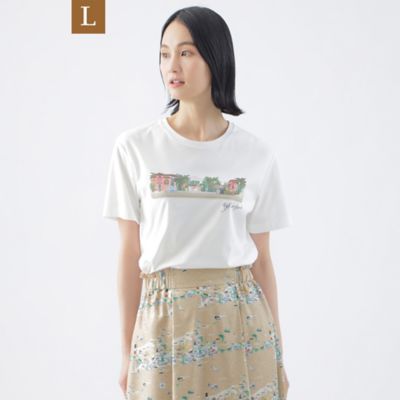 tシャツ 「イラストレーターコラボ企画」「ウォッシャブル」コーコランスムースコラボカットソー レディース L】【イラストレーターコラボ企画】【ウォッシャブル