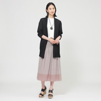 【Ｌ】【ＵＶ対策】【吸水速乾】【防しわ】【ウォッシャブル】マットフライスジャージロングカーディガン（Ｕ３Ｐ０７５５５＿＿）