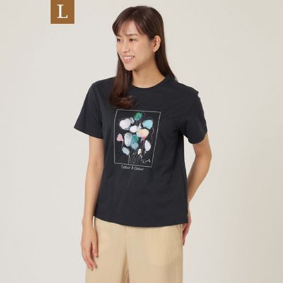 Ｌ】【ウォッシャブル】メガハイゲージプリントＴシャツ