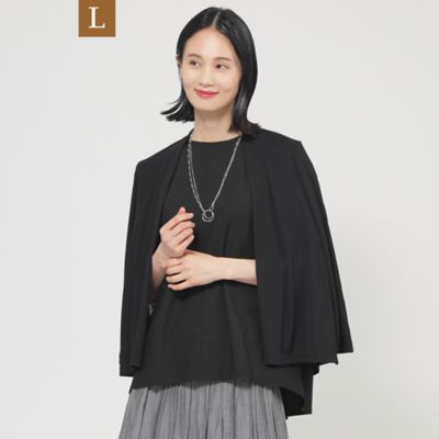 【Ｌ】【ＵＶ対策】【吸水速乾】【防しわ】【ウォッシャブル】マットフライスジャージショートカーディガン（Ｕ３Ｐ０８５５５＿＿）