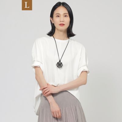 TRANSWORK L (Women/大きいサイズ)/トランスワークＬ 【Ｌ】【ウォッシャブル】トリコットプルオーバーカットソー（Ｕ３Ｐ１２５６２＿＿）
