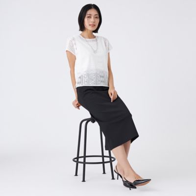 【Ｌ】【接触冷感・吸水速乾・抗菌防臭・ＵＶ・ウォッシャブル】コンパクト４０Ｇポンチ×ラッセルレース（Ｕ３Ｐ２２５８３＿＿）