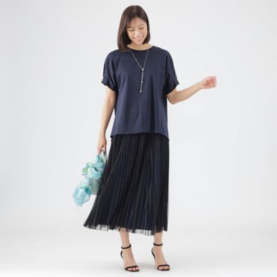 【Ｌ】【ウォッシャブル】シルケットポンチプルオーバーデザインカットソー（Ｕ３Ｐ５２３５３＿＿）