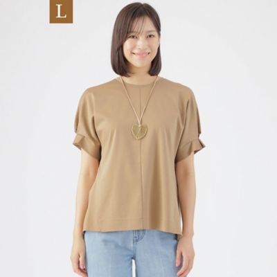 【Ｌ】【ウォッシャブル】シルケットポンチプルオーバーデザインカットソー（Ｕ３Ｐ５２３５３＿＿）