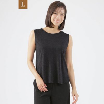 【Ｌ】【接触冷感】【ウォッシャブル】ルレックスジャージノースリーブプルオーバーカットソー（Ｕ３Ｐ５３３５４＿＿）