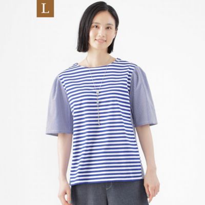 トランスワーク大きいサイズカットソー ブルー系 TRANSWORK L (Women/大きいサイズ)の大きいサイズ 13号